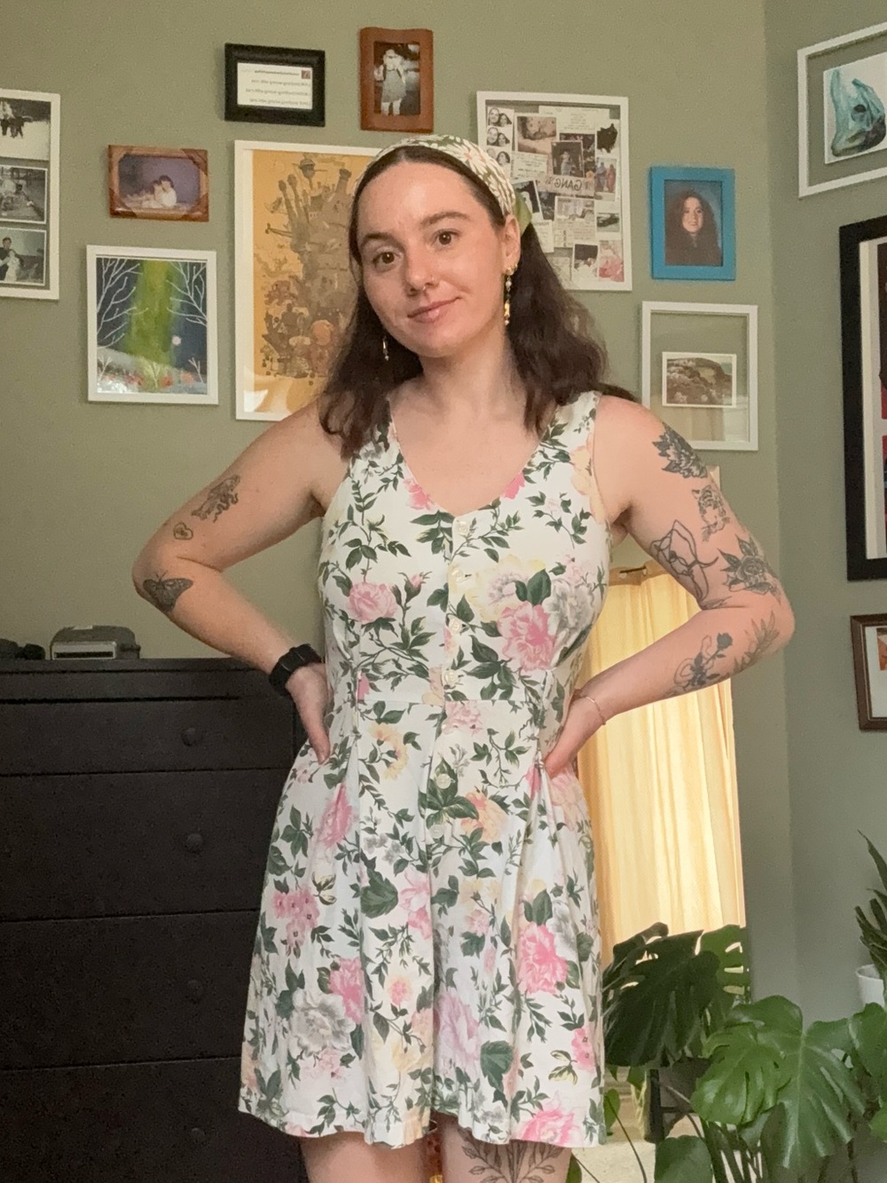 1990’s FADS Floral Cotton Playsuit